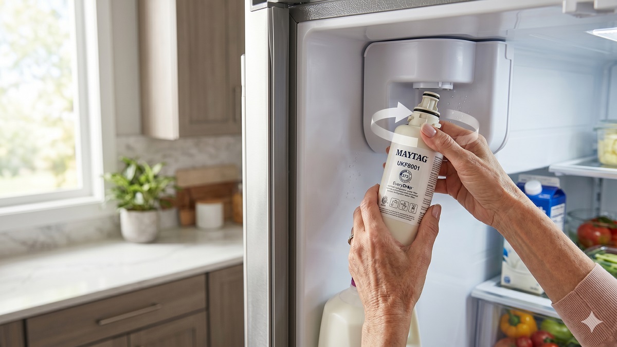 Installing Maytag UKF8001 water filteron
