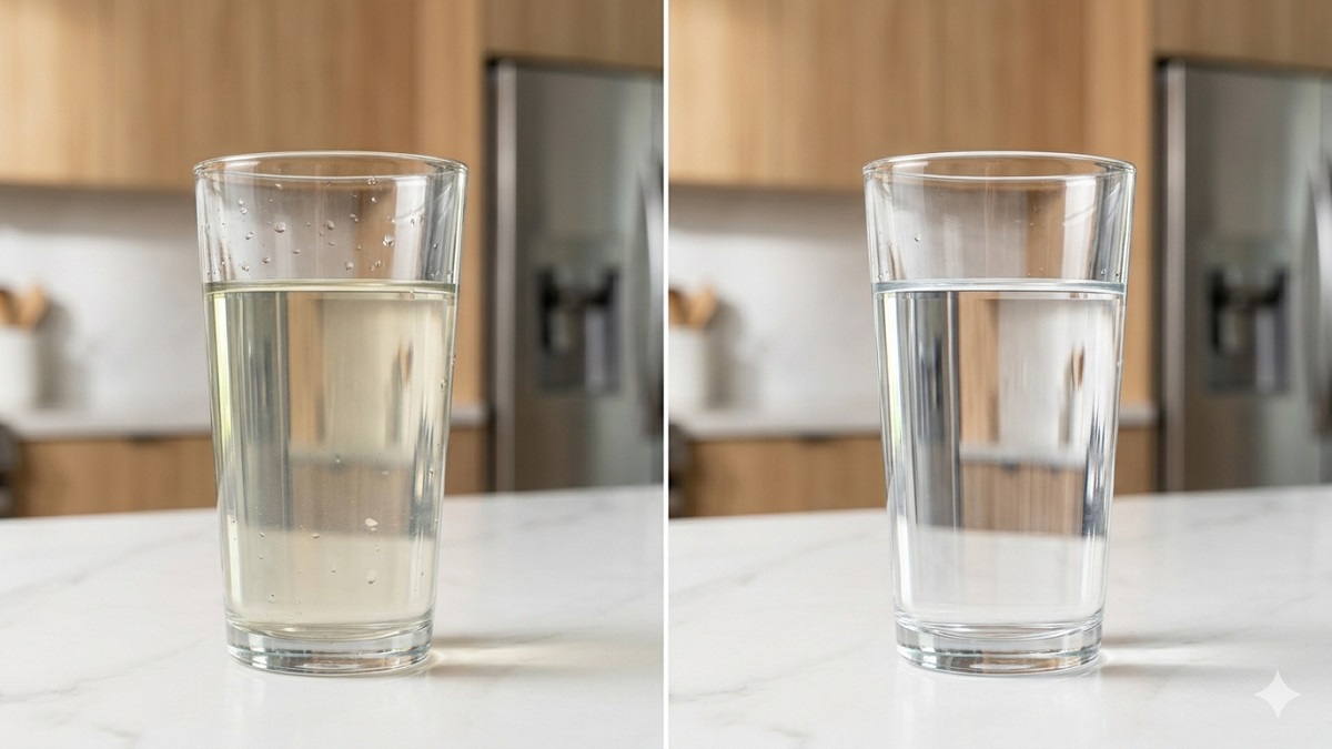 Comparison of water quality from old vs new refrigerator water filter How to Tell If Your Refrigerator Water Filter is Bad