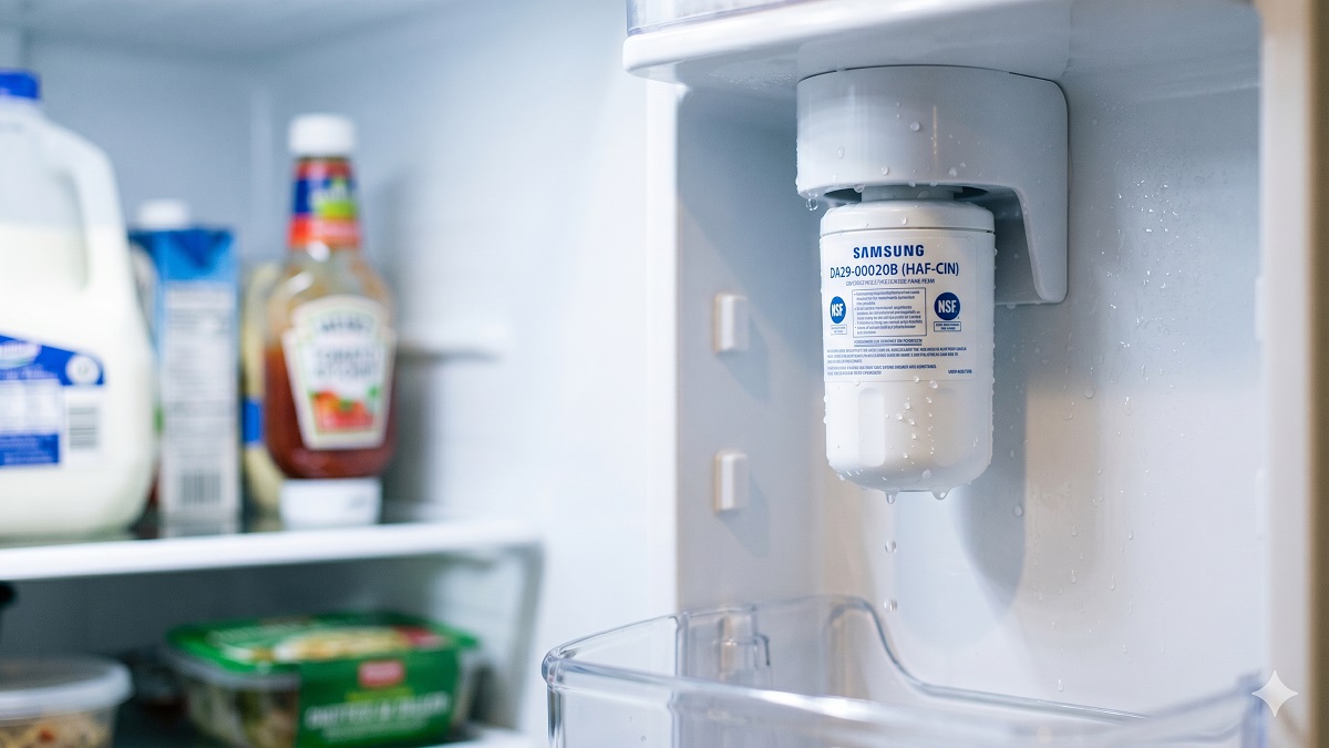 Refrigerator water filter leaking from housing