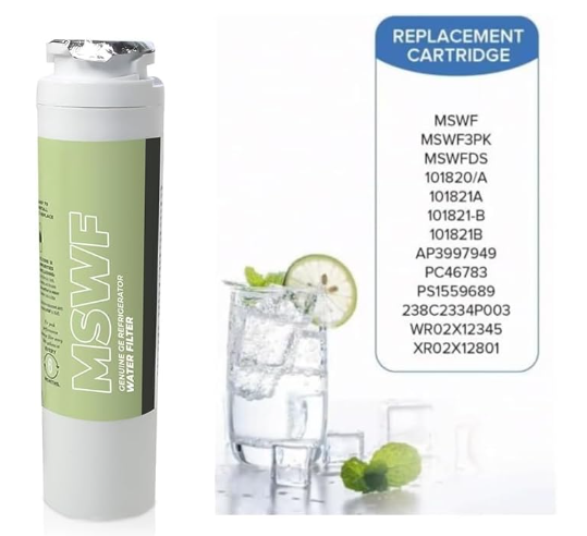 Replacement Water Filter for GE MSWF Refrigerators – 1-Pack - Image 2