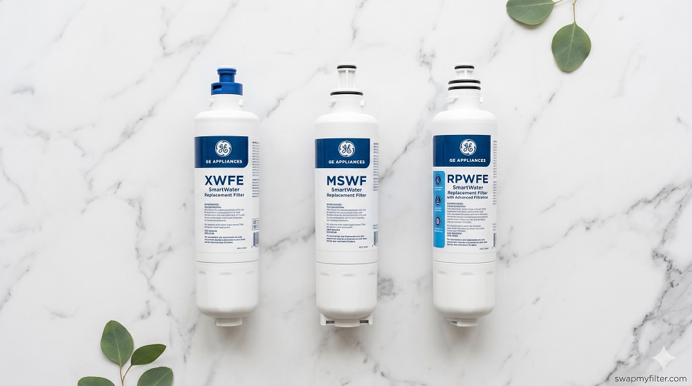 best GE refrigerator water filters RPWFE MSWF XWFE comparison